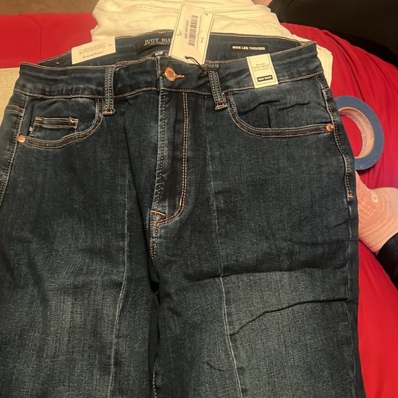 Judy Blue seemed high waist wide legged trouser - Picture 3 of 4